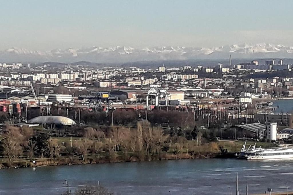 T4/5 Avec Vue Sur Les Alpes A 5 Minutes De Lyon Leilighet La Mulatiere Eksteriør bilde